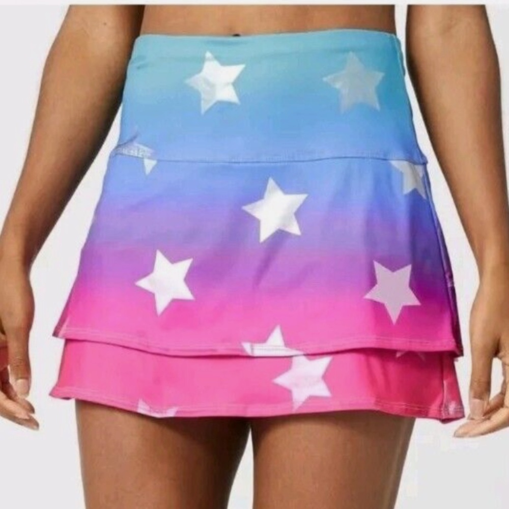Lucky in Love Women's Long Star Bright Skort Medium